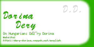 dorina dery business card